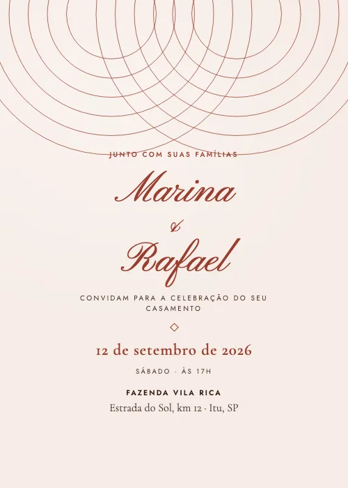 Convite de casamento Rústico Celeiro, estilo romântico