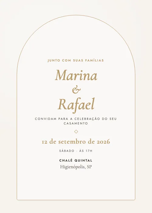 Convite de casamento Chalé Encantado Pérola, Chalé Quintal
